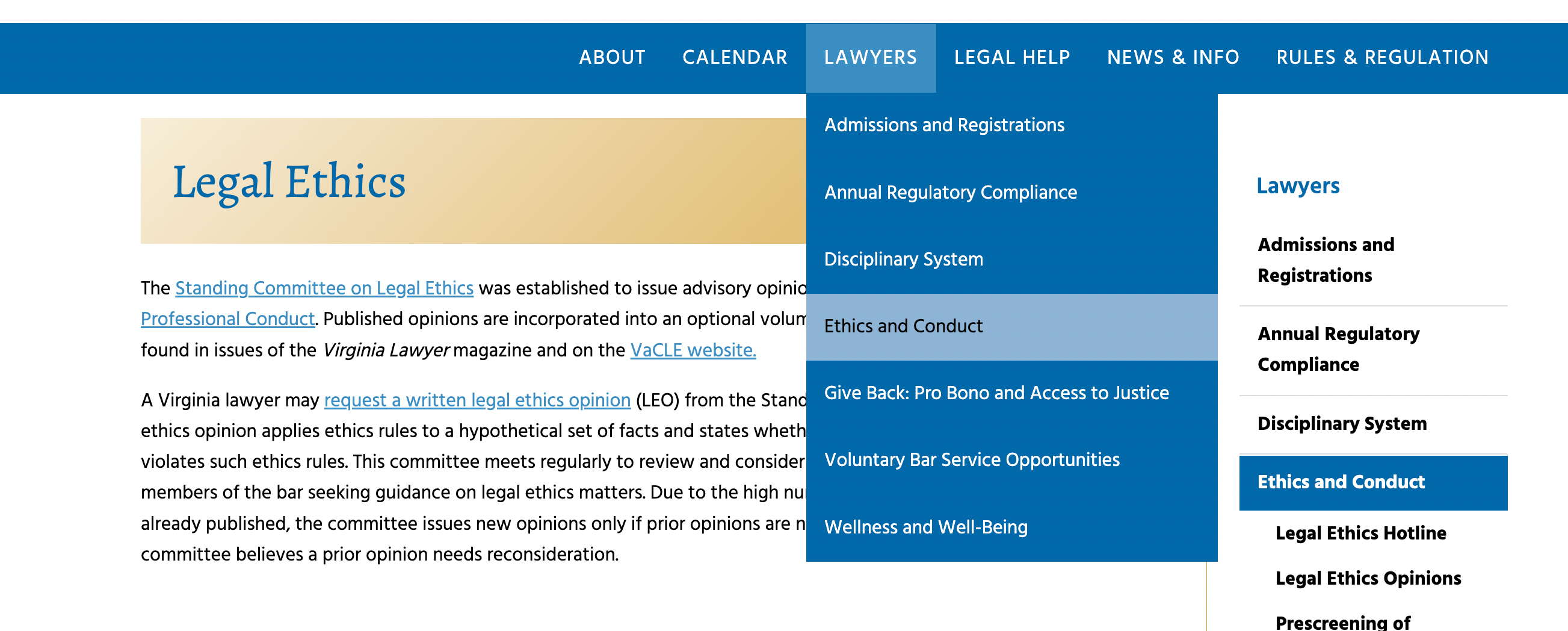to the New VSB site and Member Portal